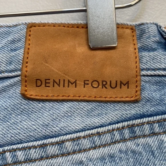 ❗️SOLD❗️Denim Forum The Marianne Mid Loose Flare 32L Size 24 - Picture 7 of 12